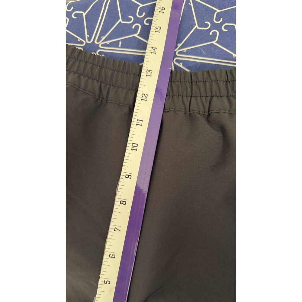 Sweaty Betty Black Athletic Shorts UK 14 US 10 Elastic Waist Zipper Pockets - Picture 7 of 9
